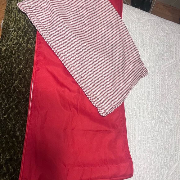 Christmas pillow 13 by 22 inch and table runner 14 by 70 inch. Bicycle themed - Picture 2 of 3